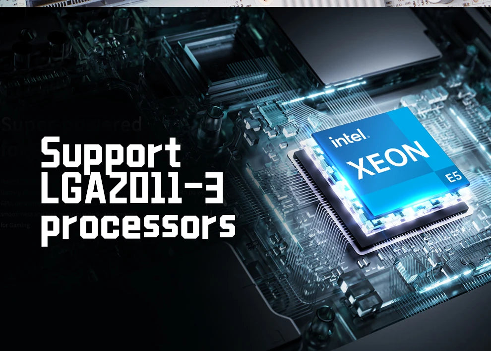 QIYIDA X99 carte mère D4 TPM2.0 LGA 2011 3 avec emplacement M.2 prise en charge X99 C612chip DDR4 mémoire SATA3.0 USB3.0 PCI16X