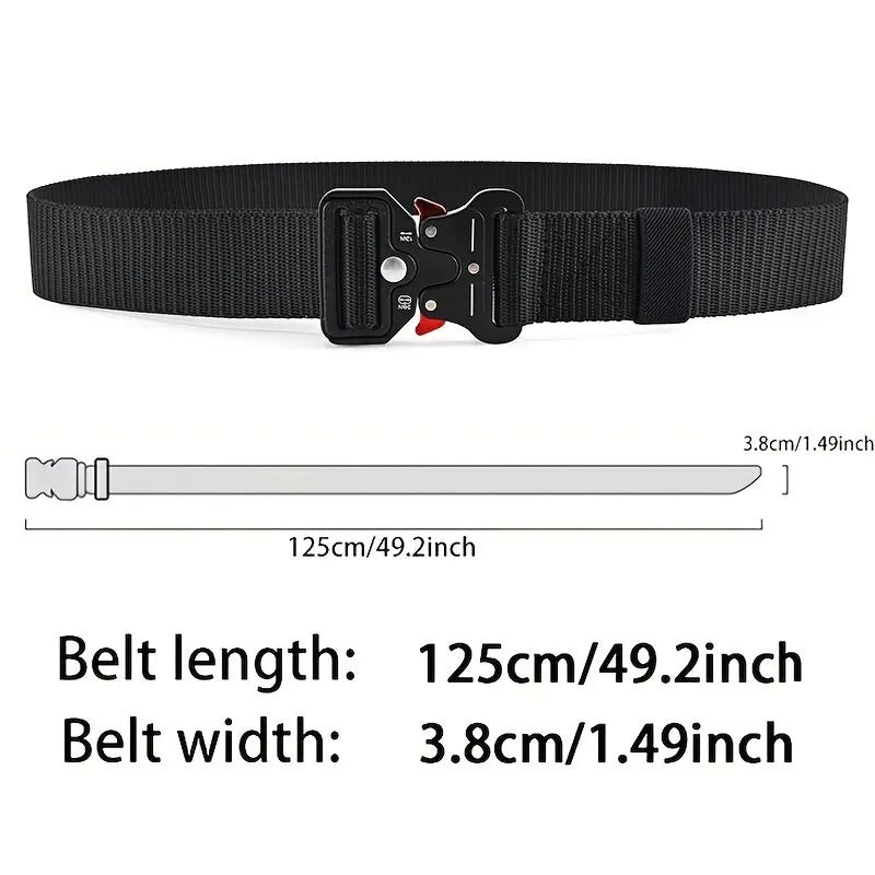 Versatile Tactical Belts for Men, Durable, Adjustable Design, for Outdoor Sports Enthusiasts, Pair with Jeans, for Men and Women, 1 Piece/2 Pieces