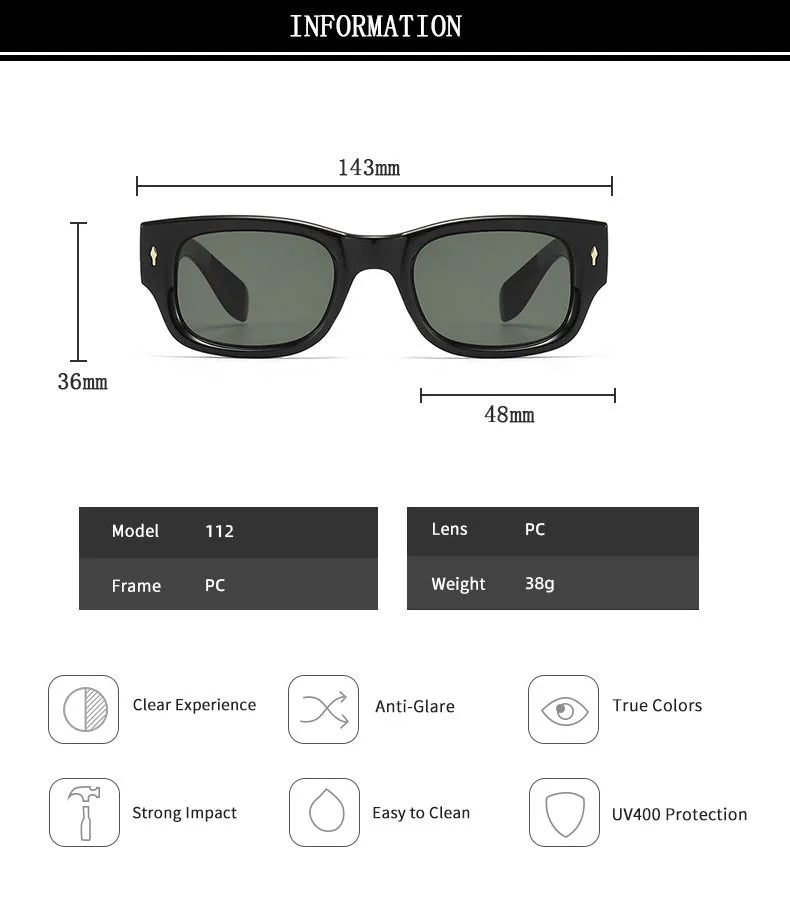 Lunettes de soleil hommes rétro protection solaire — femmes, à la mode, livraison directe, 2025