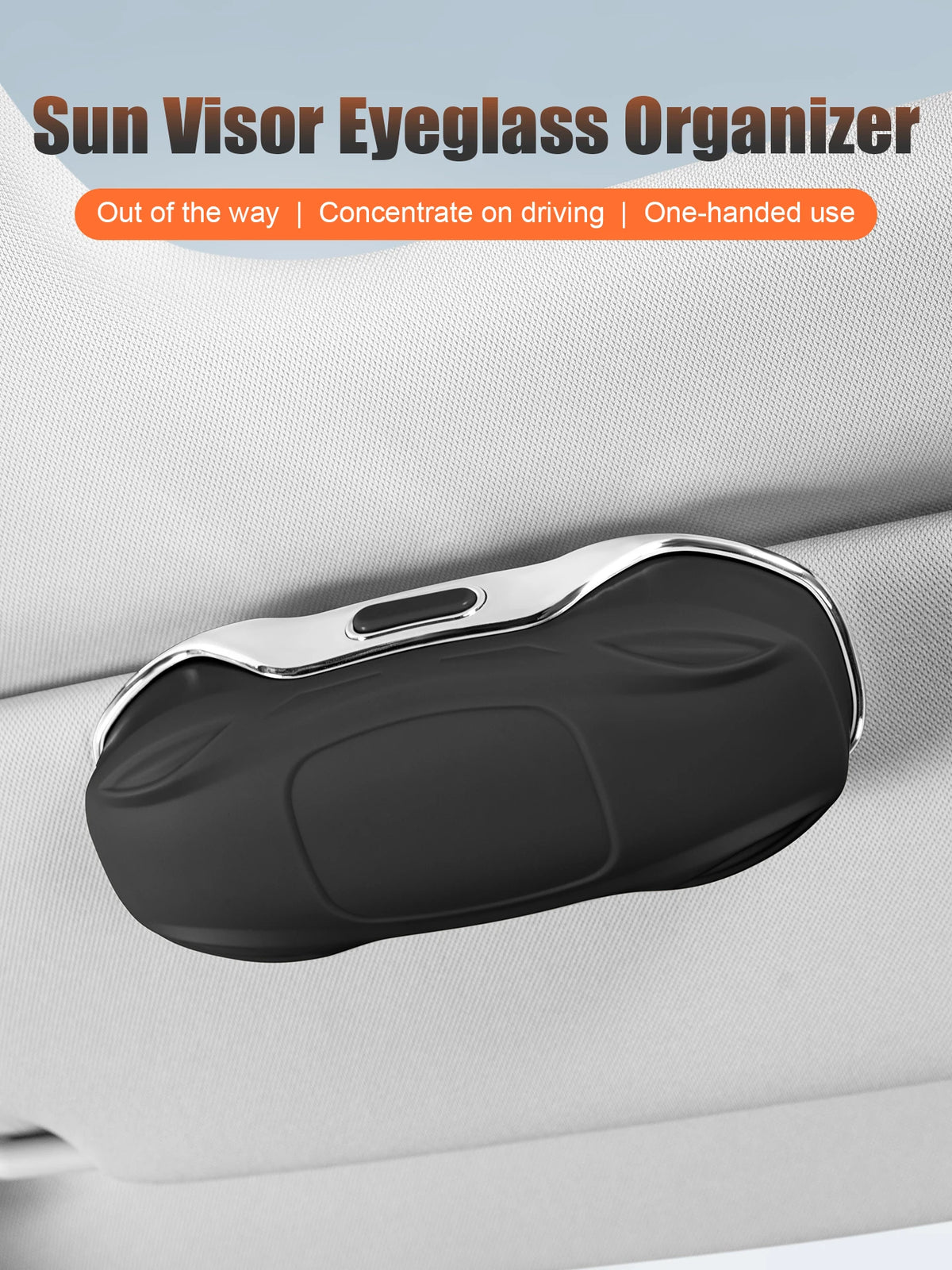 Porte-lunettes de soleil pour voiture, boîte à lunettes de voiture, pare-soleil, boîte de rangement en ABS, anti-rayures, protection des lunettes, accessoires intérieurs de voiture