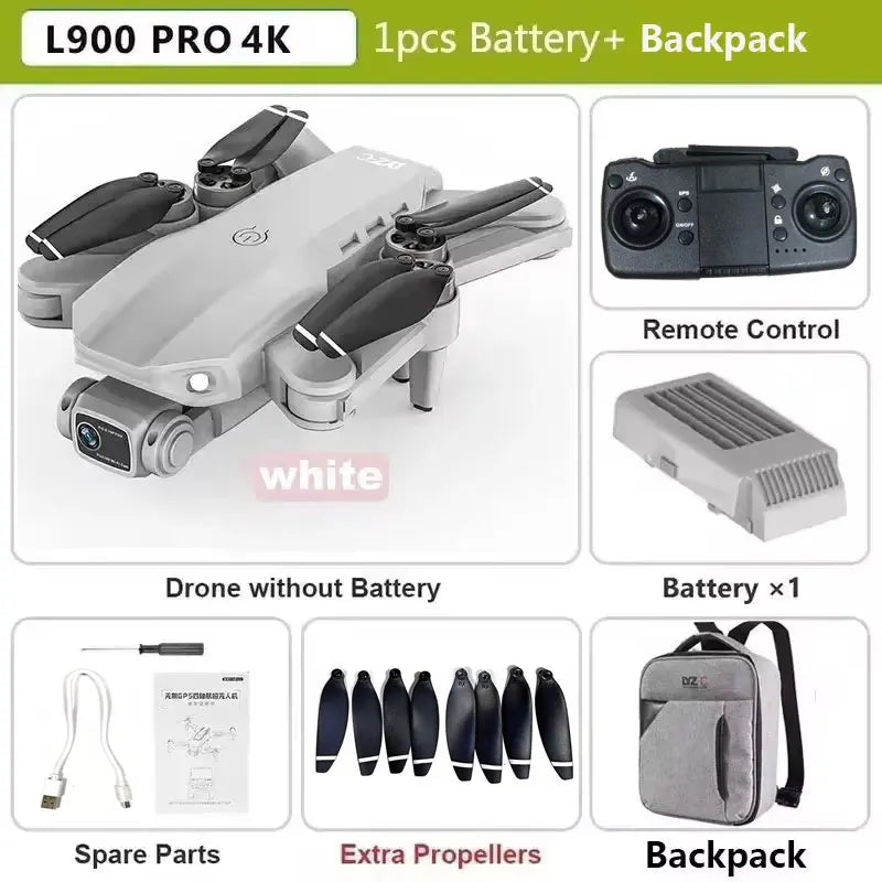 L900 Pro SE MAX 4K GPS Drone, Professional HD 5G WIFI 360° Dual Camera Brushless Motor Obstacle Avoidance RC FPV Quadcopter Drone