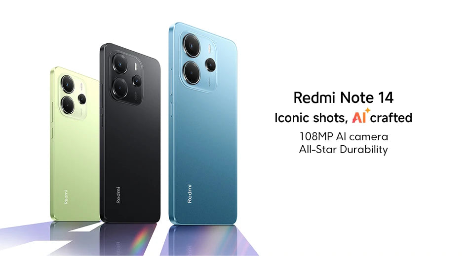 Version Globale Redmi Note 14 4G Smartphone MediaTek Helio G99-Ultra NFC Appareil Photo 108MP Écran AMOLED 6,67'' Batterie 5500mAh