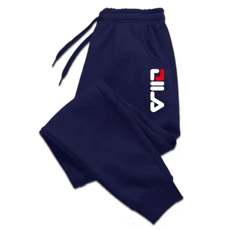 Pantalones de chándal de hombre para otoño e invierno, con cordón, informales, de forro polar, para entrenamiento, correr, gimnasio, fitness, deportivos WK007