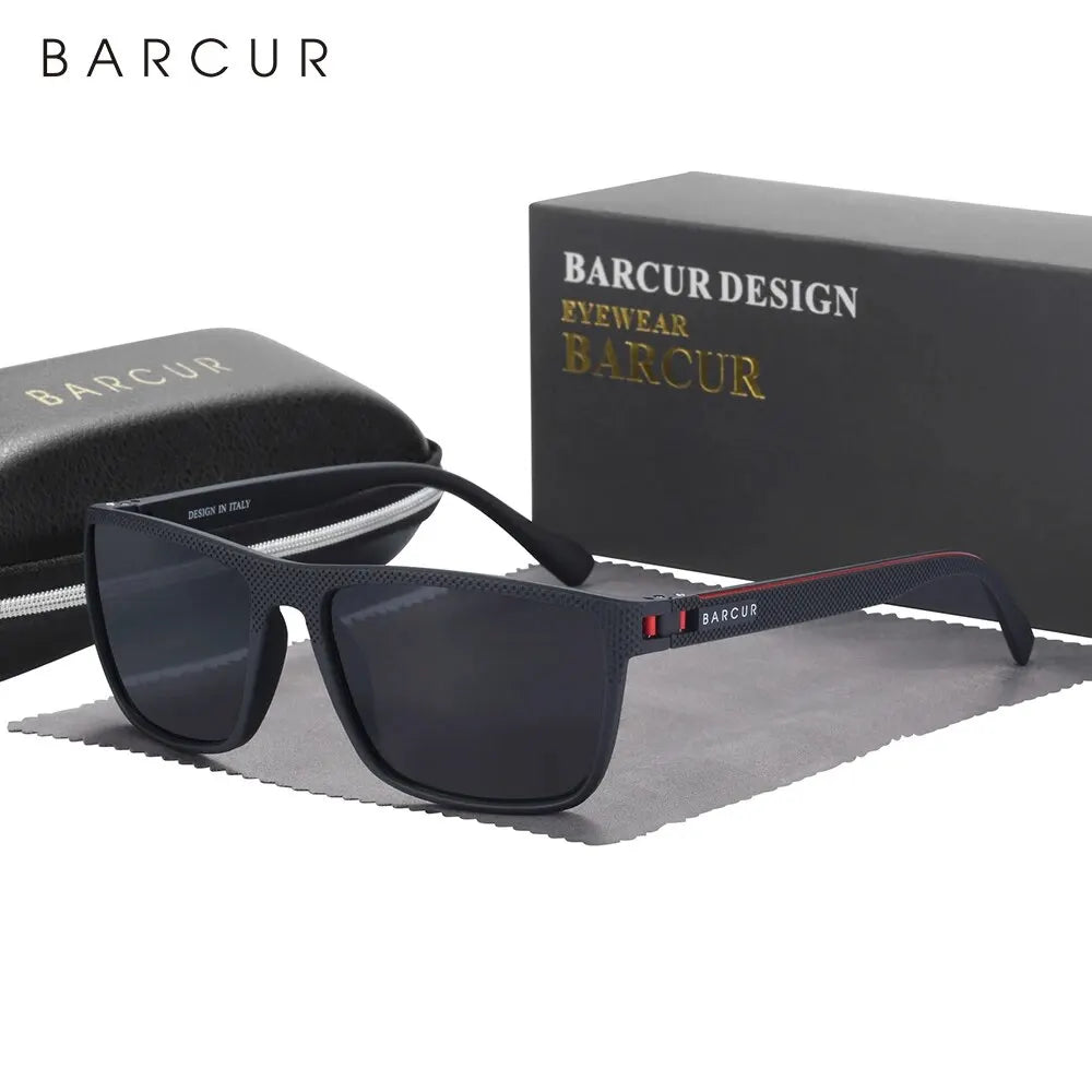 Lunettes de soleil polarisées TR90 sport léger — protection UVAB, homme et femme