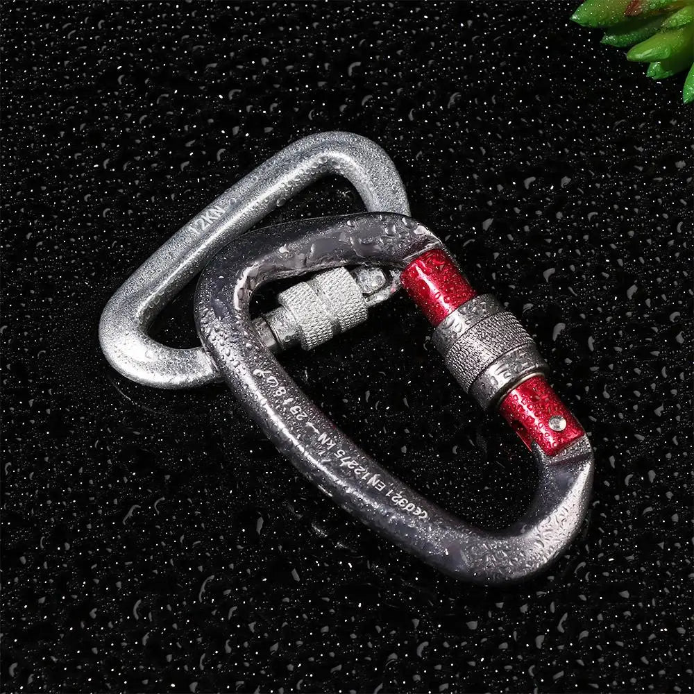 Accessoires de verrouillage principal de sécurité en aluminium de qualité, équipement de protection d'alpinisme, mousqueton professionnel, crochets pour clés d'escalade