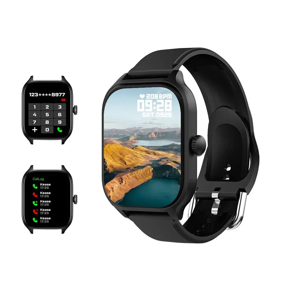 Smartwatch LAXASFIT H9 con esfera para responder llamadas, rastreador de calorías, frecuencia cardíaca, monitor de oxígeno en sangre, reloj inteligente Bluetooth