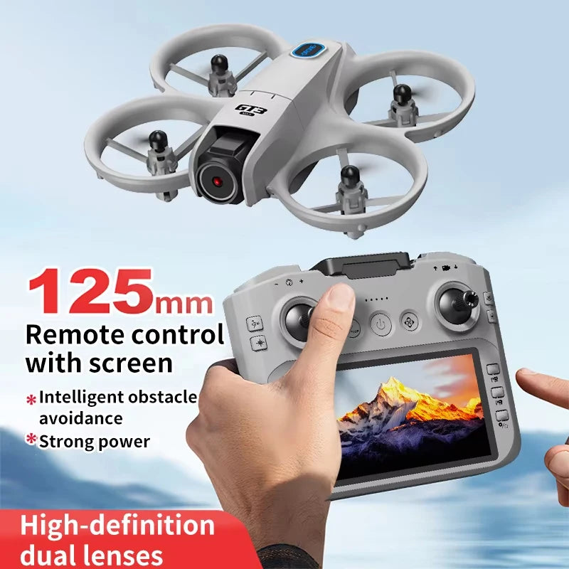 Drone 8K HD grand écran — positionnement flux optique, moteur brushless, évitement intelligent d'obstacles
