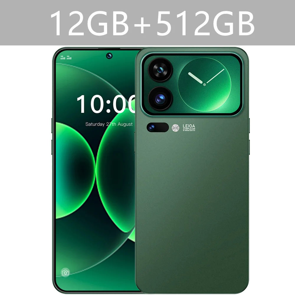 NOUVEAU HOT M17 Pro Max Smartphone 7.3HD Original Pas Cher 5G Double Carte Double Veille Téléphones Mobiles 7800mAh Android 15 Téléphones Mobiles