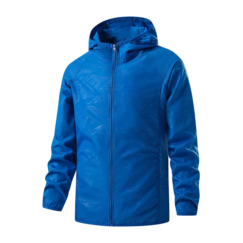 Veste de randonnée imperméable pour hommes et femmes — coupe-vent, protection solaire, camping, escalade, manteau pluie, unisexe (v2)