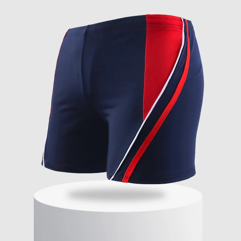 Maillot de bain élastique pour hommes, maillot de bain rayé, plage, Sport, slip court, surf, été, Boxer, costume de bain