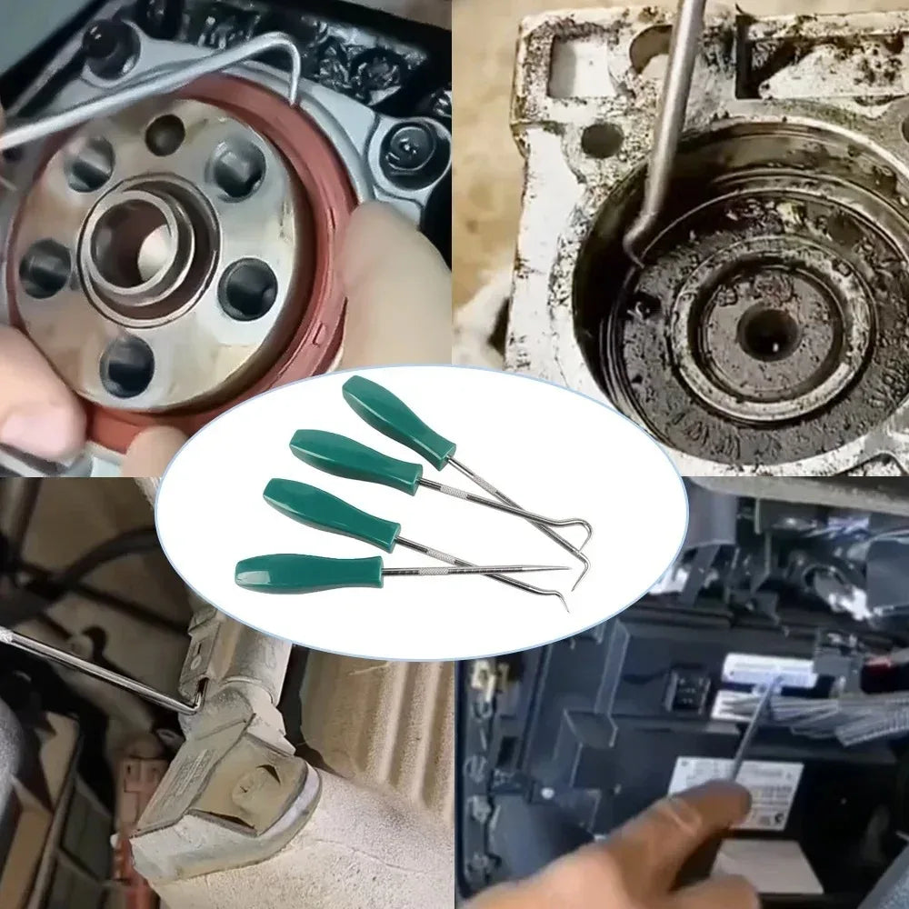 Special offer 4pcs 135mm Car Auto Vehicle Oil Seal Screwdriver Set O-Ring Seal Puller Pick Hooks Repair Tools for Car