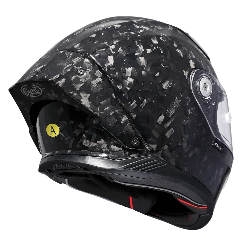 Casque Moto Intégral Fibre Carbone Kevlar — Léger Course DOT ECE Unisexe