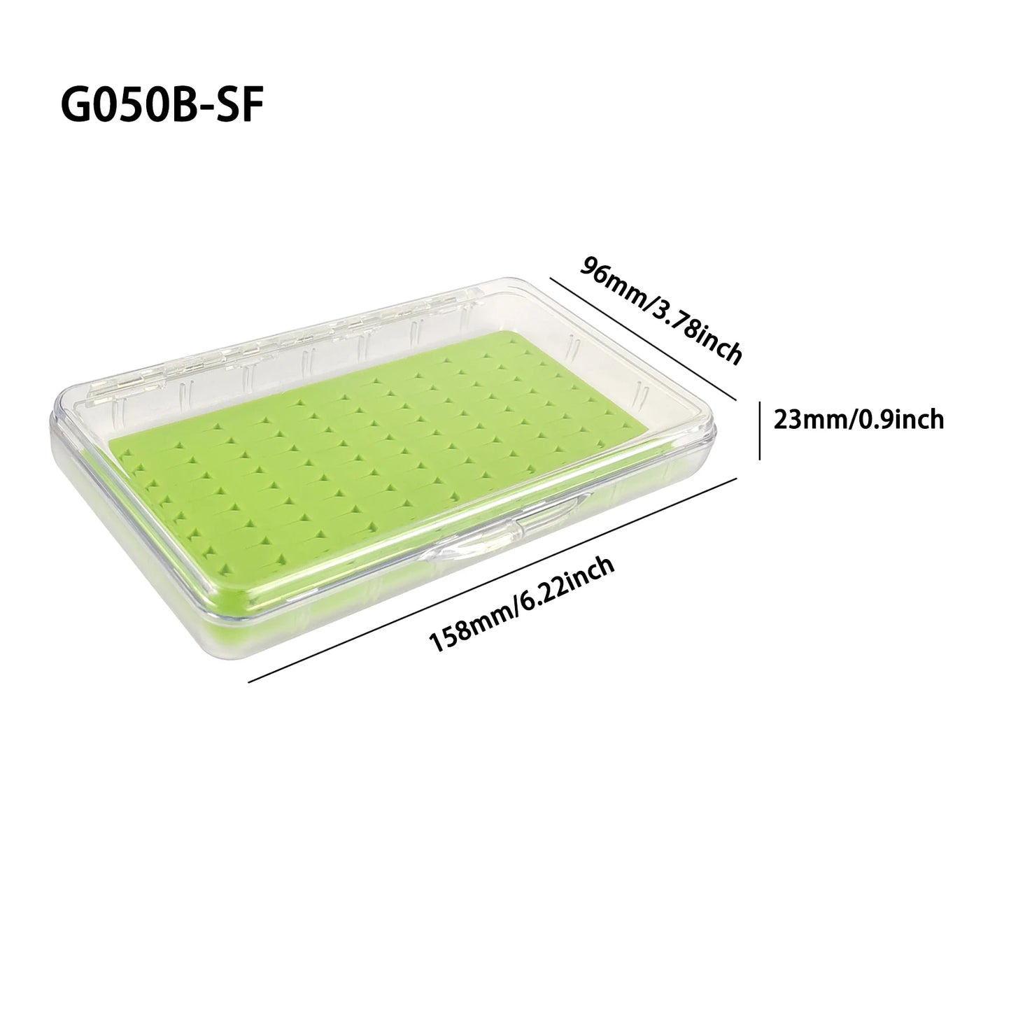 Aventik 100% boîte à mouche étanche coussin de Silicone mousse boîte de pêche transparente stockage de pêche