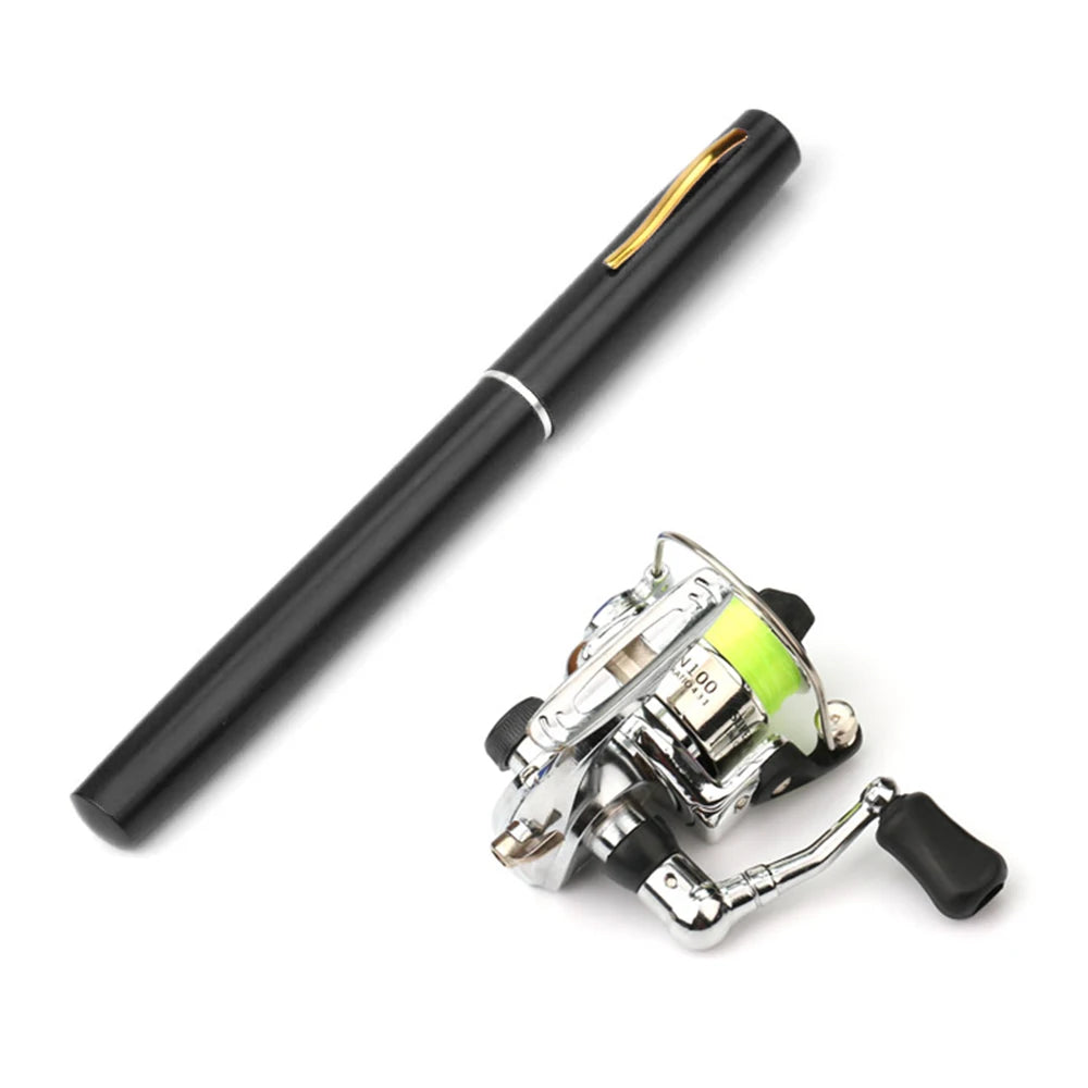 Moulinet de pêche de poche pliable, mini stylo, télescopique, nouveau