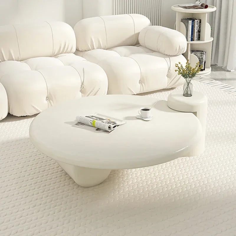Lampe de table ronde simple nordique — design, tables basses, petit, blanc, mignon, meubles