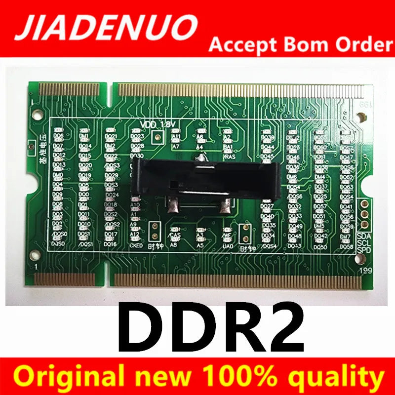Carte de test d'analyseur de diagnostic SDRAM SO-DIMM, carte de test LED pour ordinateur portable, testeur de connecteurs de mémoire DDR2 DDR3 DDR4 DDR5