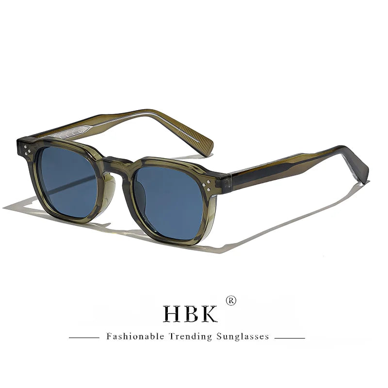 Lunettes de soleil carrées rétro pour hommes — mode punk, femmes, voyage, UV400, lot 1/2/3 pièces