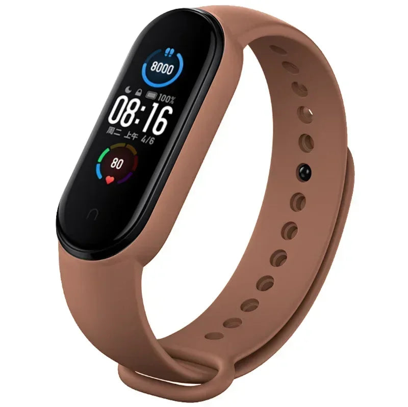 Watch Straps for Xiaomi Mi Band 7 6 5 4 3 Silicone Bracelet Wristbands MiBand 3/4 band5 band6 Smart Watch Accessories