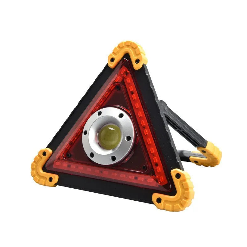 Triangle de signalisation d'urgence multifonctionnel pour voiture, panneau d'arrêt, lumière d'avertissement de panne de voiture, LED rouge, triangle multifonctionnel