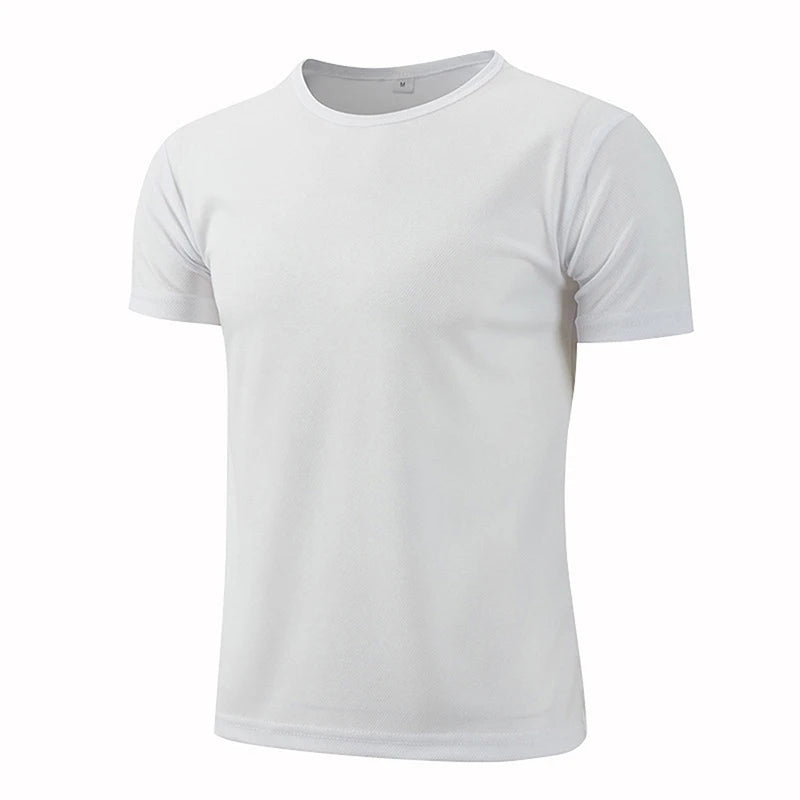 Camisetas de deporte de manga corta de secado rápido para hombre y mujer, camisetas de gimnasia, fitness, entrenamiento, correr, camisetas deportivas transpirables para adolescentes