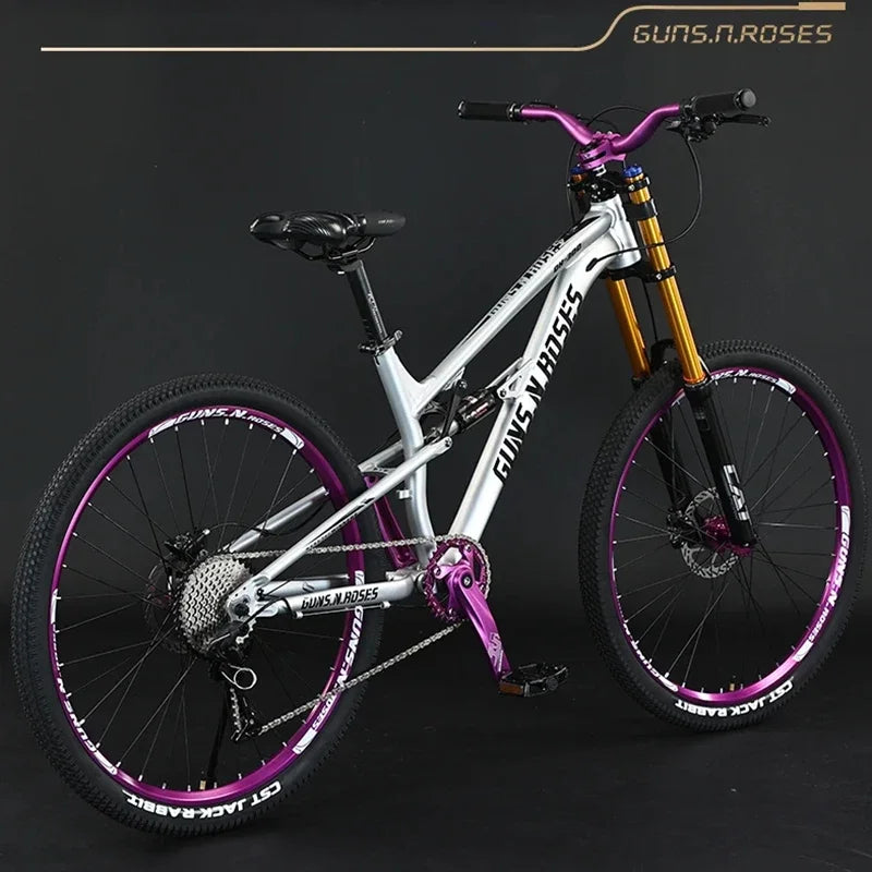 27.5-inch 10-speed Soft Tail Downhill Bicycle Shoulder Air Suspension Mountain Bike Oil Disc Brake Cross-Country Bicicleta