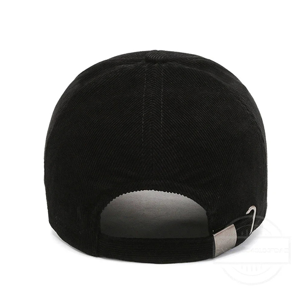 ChimArmyGreen-Winter Baseball Caps for Men and Women, Luxury Corduroy Cap, Hip Hop Snapback, Trucker Hats