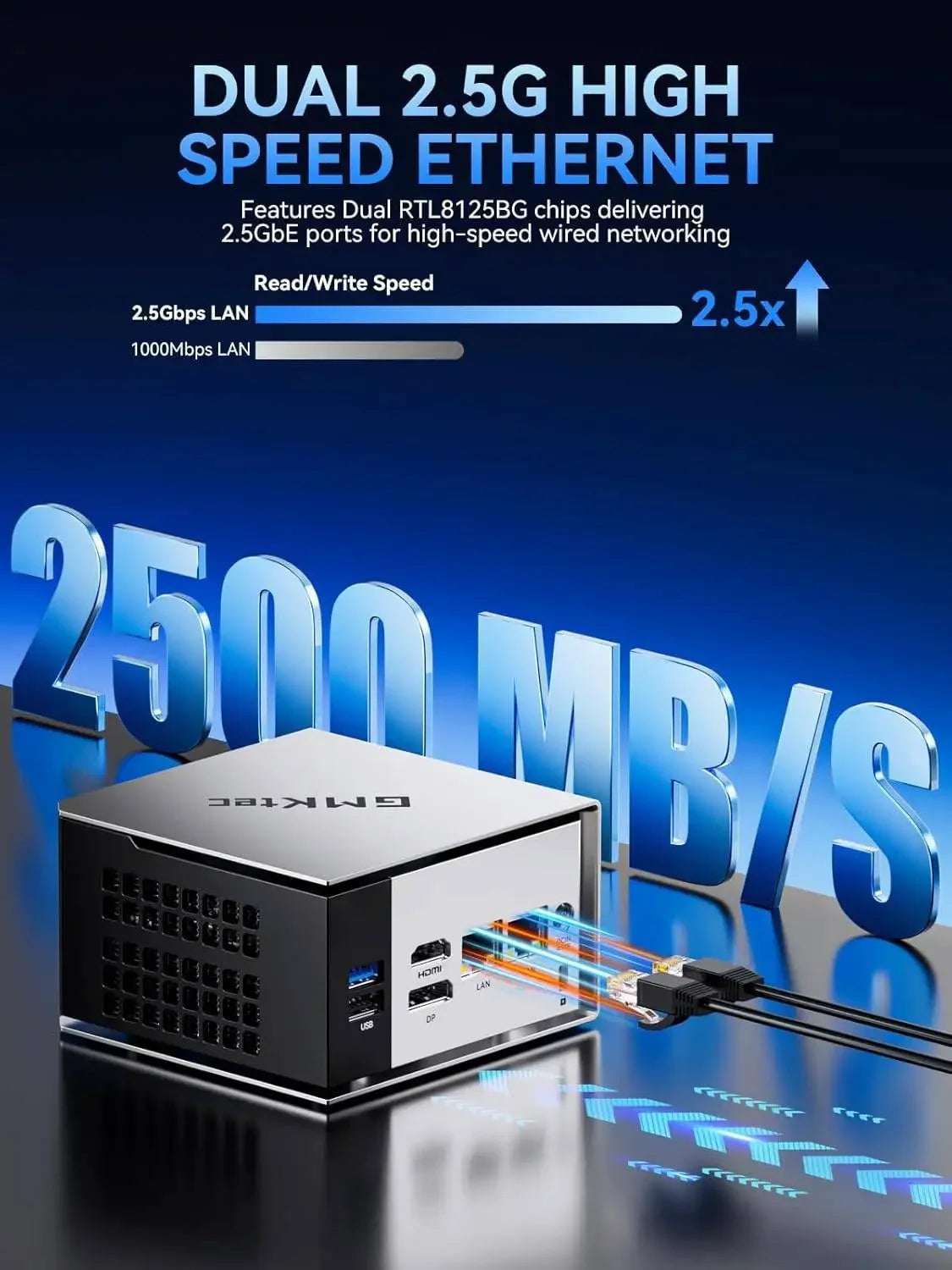 Mini PC GMKtec M8 AMD Ryzen 5Pro 6650H Nucbox Windows 11 LPDDR5 16 Go 500 Go/1 To GPU Radeon 660M Oculink Wifi 6E BT5.2