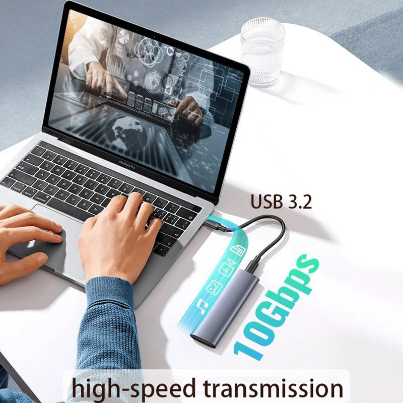 Câble USB 3.2 Type-C vers USB-A 10 Gbps 60W — Charge rapide & Transfert de données