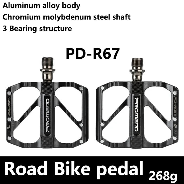 Pédales VTT Ultra-Légères Aluminium Plates — Pièces Vélo 9/16 Pouces
