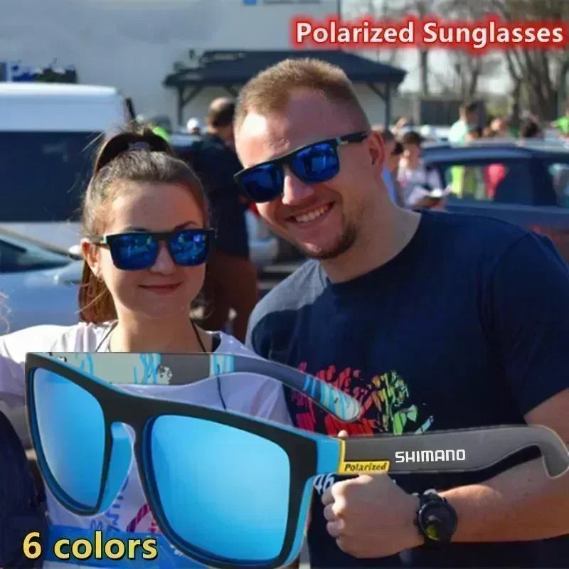 Lunettes de soleil polarisées Shimano, protection UV400 pour hommes et femmes, pour la chasse, la pêche, la conduite, le vélo, avec boîte en option
