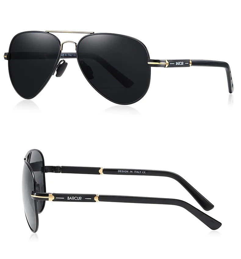 Lunettes de soleil pilotes polarisées — conduite, pêche, randonnée, accessoires homme