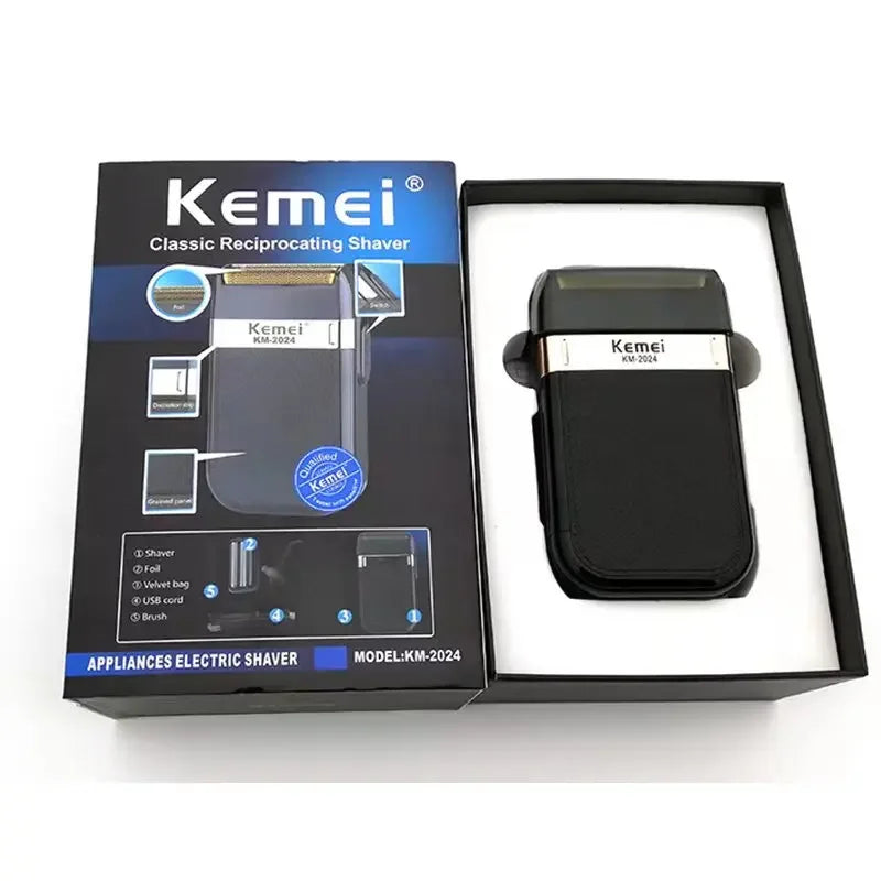 Kemei cortadora de pelo Km-809A Km-2299 Km-2024 cortadora de barba inalámbrica UBS Recargable potentes cortadoras de pelo eléctricas para hombres