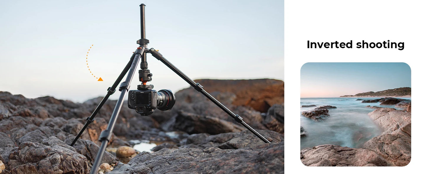 K&F Concept K234A0+BH-28L — Trépied Photo 64 Pouces Léger Rotule Charge 8kg