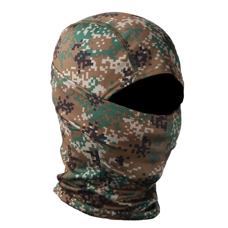 CamSolomon-Cagoule 3D imbibée pour homme, masque facial, capuche camouflage, écharpe, couvre-chef, sniper, ski, cyclisme, chasse, pêche, vêtements de sauna