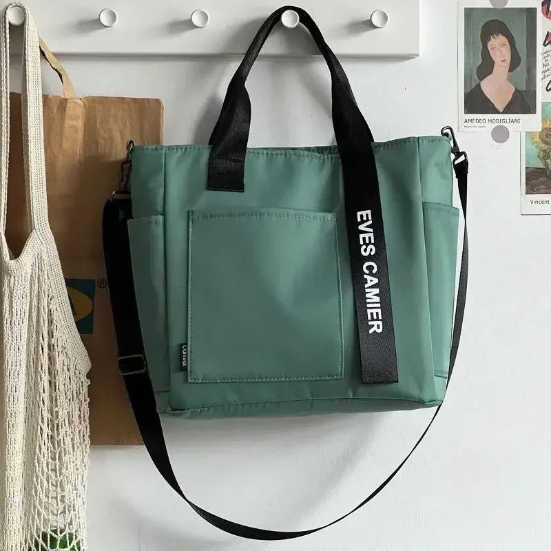 Sac Fourre-Tout en Nylon Étanche — Grande Capacité Messenger Mode École