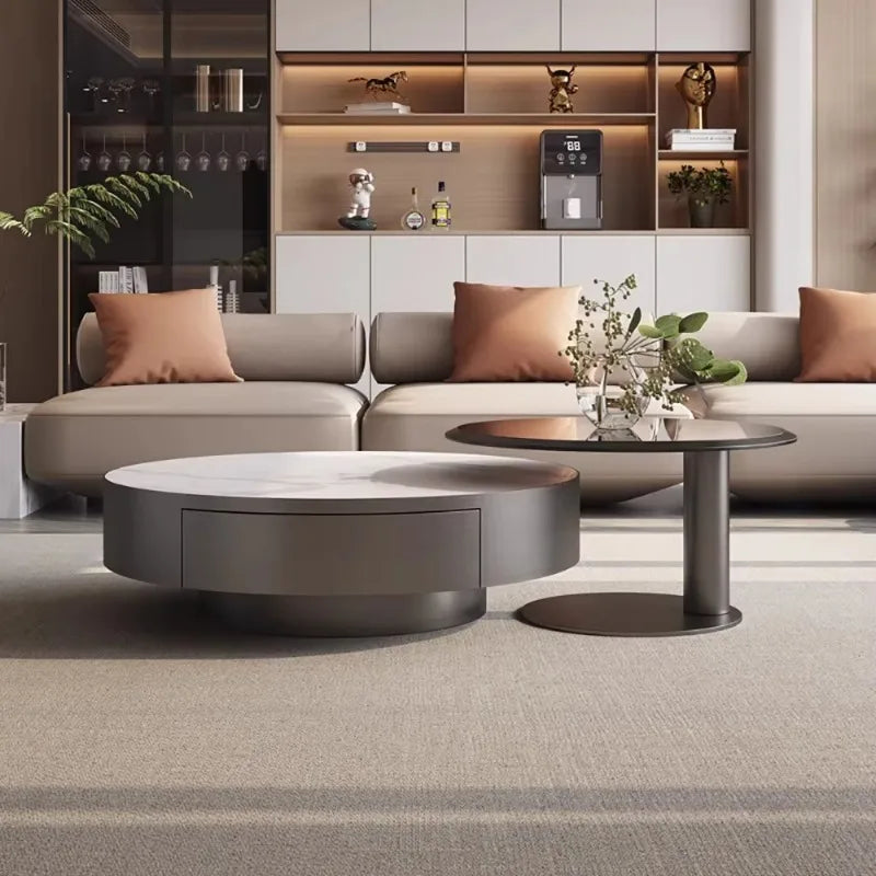 Modern Round Coffee Table for Living Room, Luxury Cute Coffee Table, Nordic Decor, Living Room Furniture