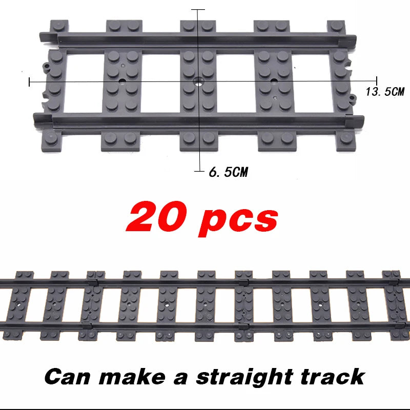 R64.Cambio-Tren urbano flexible, vías blandas, rectas y curvas, construcción de noches, modelos creativos, ferrocarril, juguetes para niños, regalos, nuevo