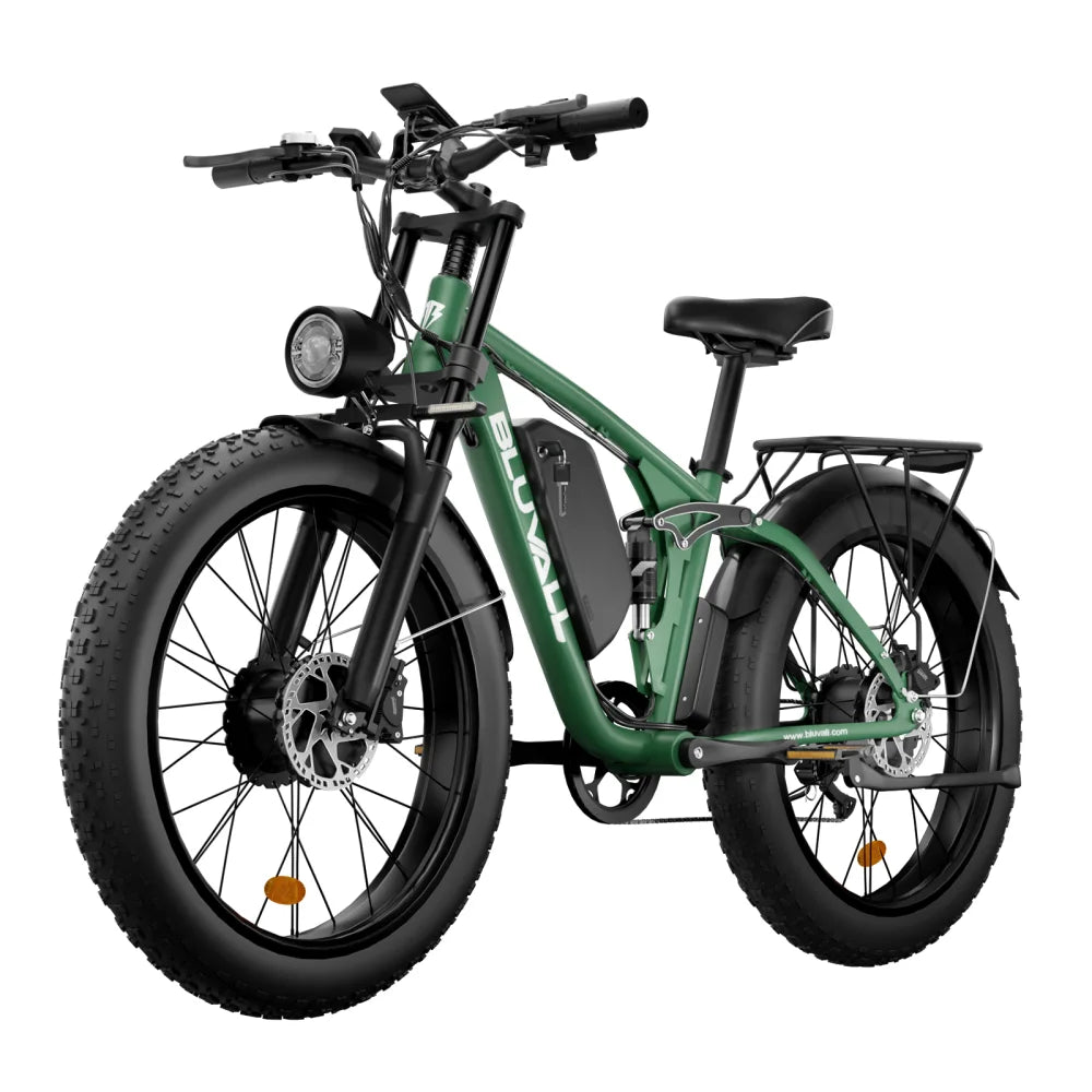 Bicicleta eléctrica todoterreno MOOBELO V1 2000W para adultos, batería de 52V 22.4AH, neumáticos anchos, impermeable, lista para la nieve y la playa, entrega rápida