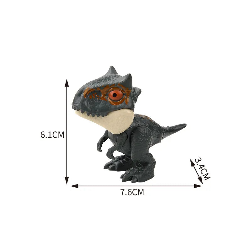 Dinosaure jurassique Triceratops tyrannosaure, modèle de jouets pour enfants, dinosaures créatifs pour mordre les doigts, jouet interactif, cadeau pour garçon