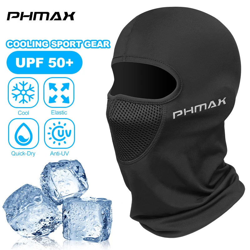Masque d'équitation moto — protection vent et chaleur, masque complet respirant, cagoule, écharpe