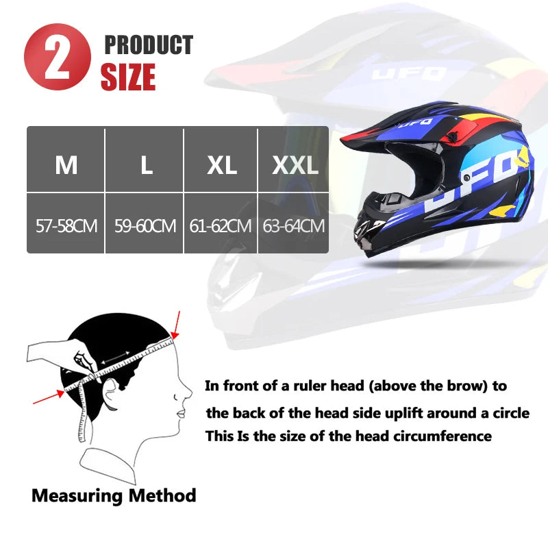 Casque Moto Tout-Terrain Cross DOT 2023 — Professionnel Course Motocross