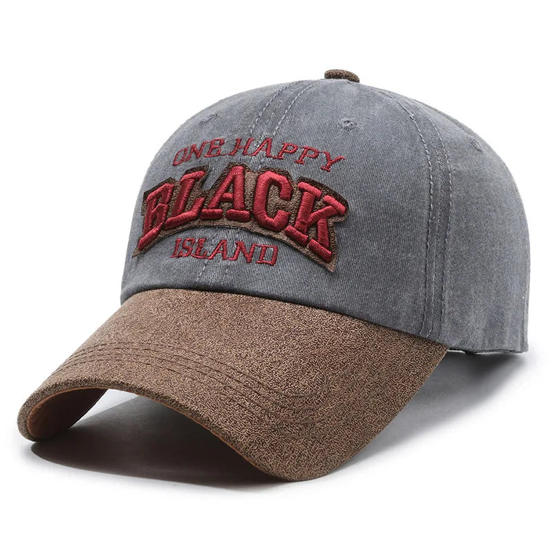 Men's FS Green Brown Letter Baseball Cap, Women's Hip Hop Snapback Hat, Vintage Street Trucker Hat, Trendy Golf Cap