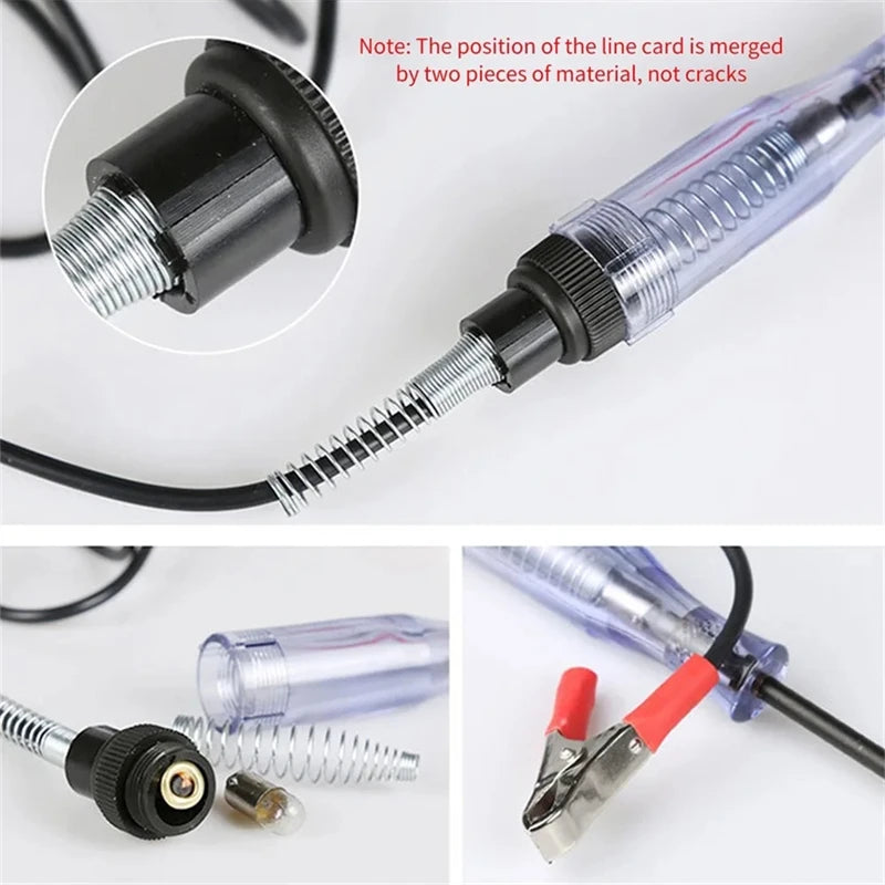 Car Truck Voltage Circuit Tester, 6V 24V Automotive Tools, Car Diagnostic Probe, Test Pen, Light Bulb, Electrical Measurement Pen