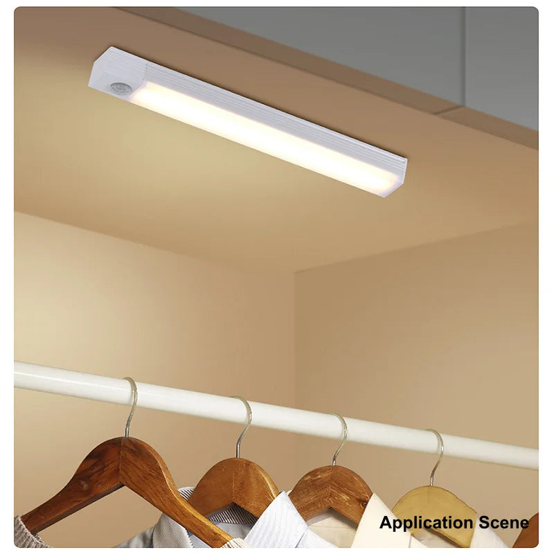 Lampe LED sans fil avec capteur de mouvement, Rechargeable par USB, veilleuse à Induction, Portable, sans fil, magnétique, pour armoire, cuisine