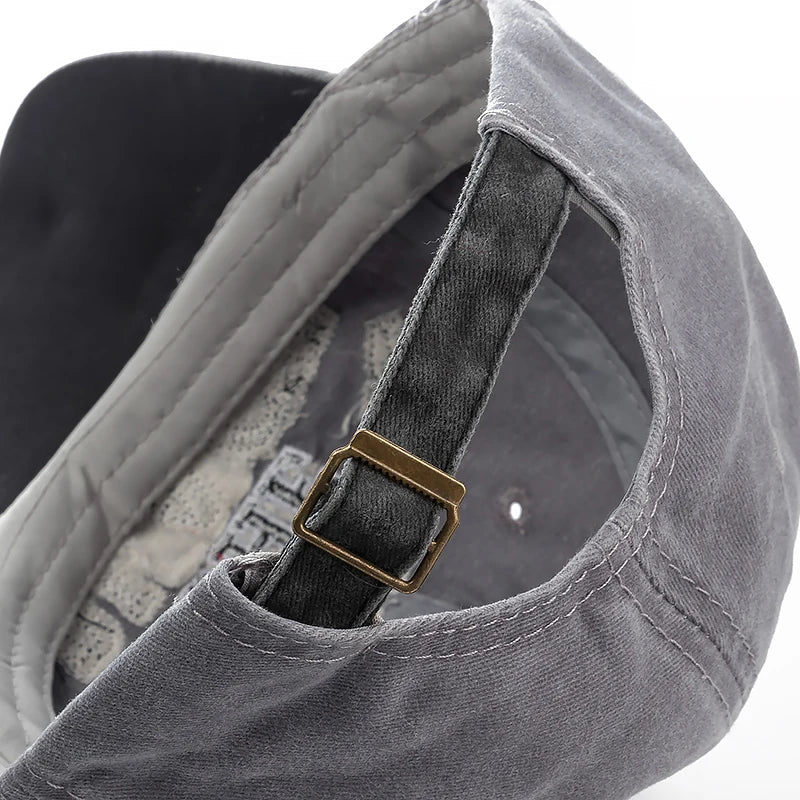 Casquette de baseball noire en coton lavé — hommes, femmes, décontractée, brodée, chapeau papa, 2022