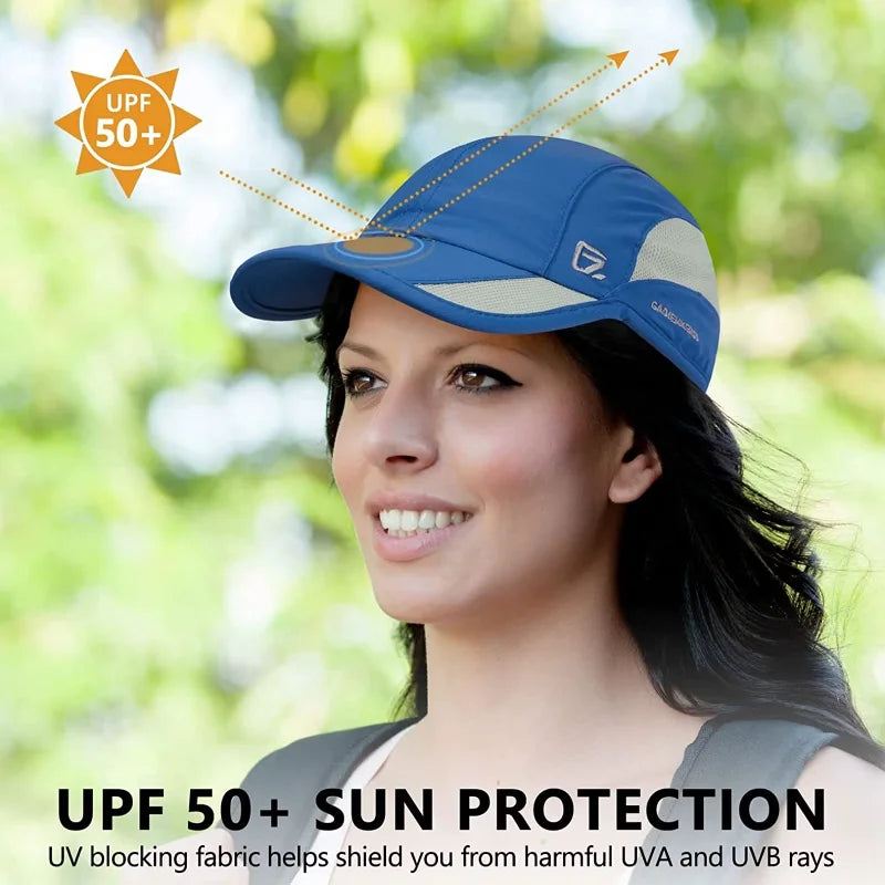 Casquette de sport unisexe à séchage rapide — réglable, légère, UPF 50+, course, randonnee, golf