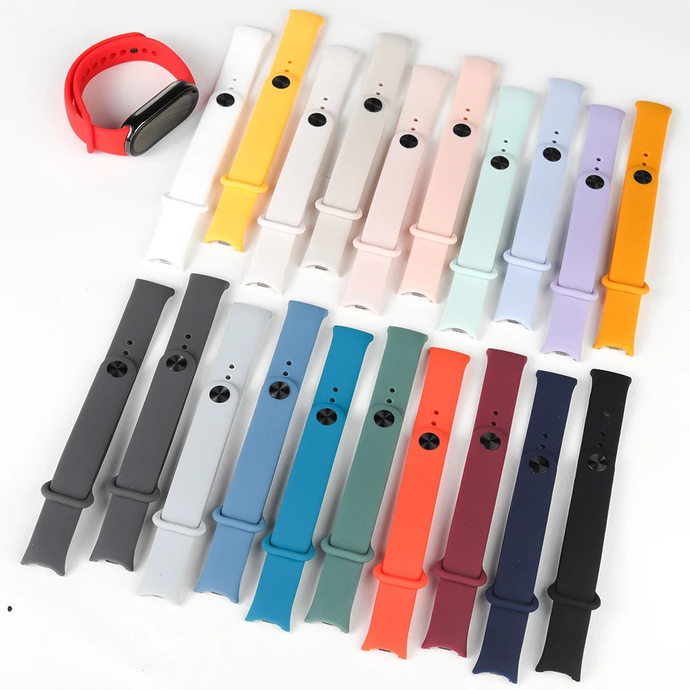 Silicone Strap for Xiaomi Mi Band 10 9 8 NFC Bracelet Sport Rubber Strap pulseira Correas Xiaomi smart band 10 9 8 accessories