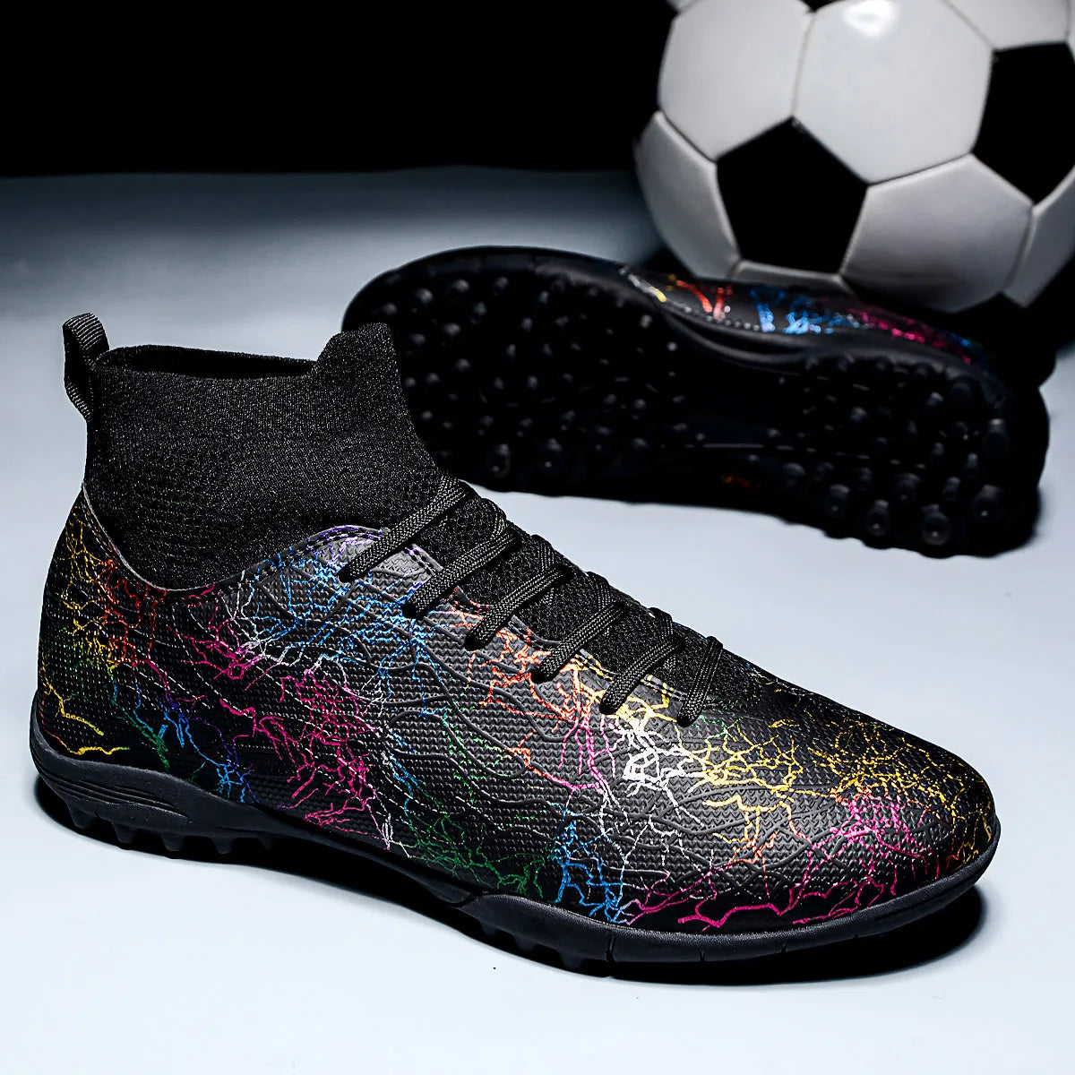 Chaussures de Football TF Crampons Gazon Respirantes — Futsal & Match Unisexe