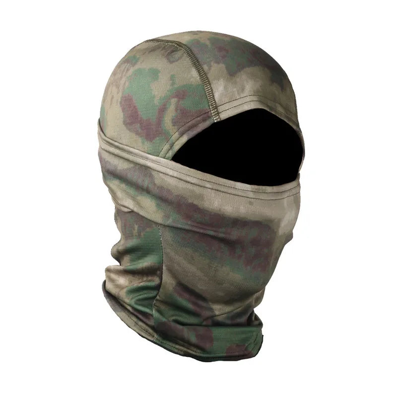 CamSolomon-Cagoule 3D imbibée pour homme, masque facial, capuche camouflage, écharpe, couvre-chef, sniper, ski, cyclisme, chasse, pêche, vêtements de sauna