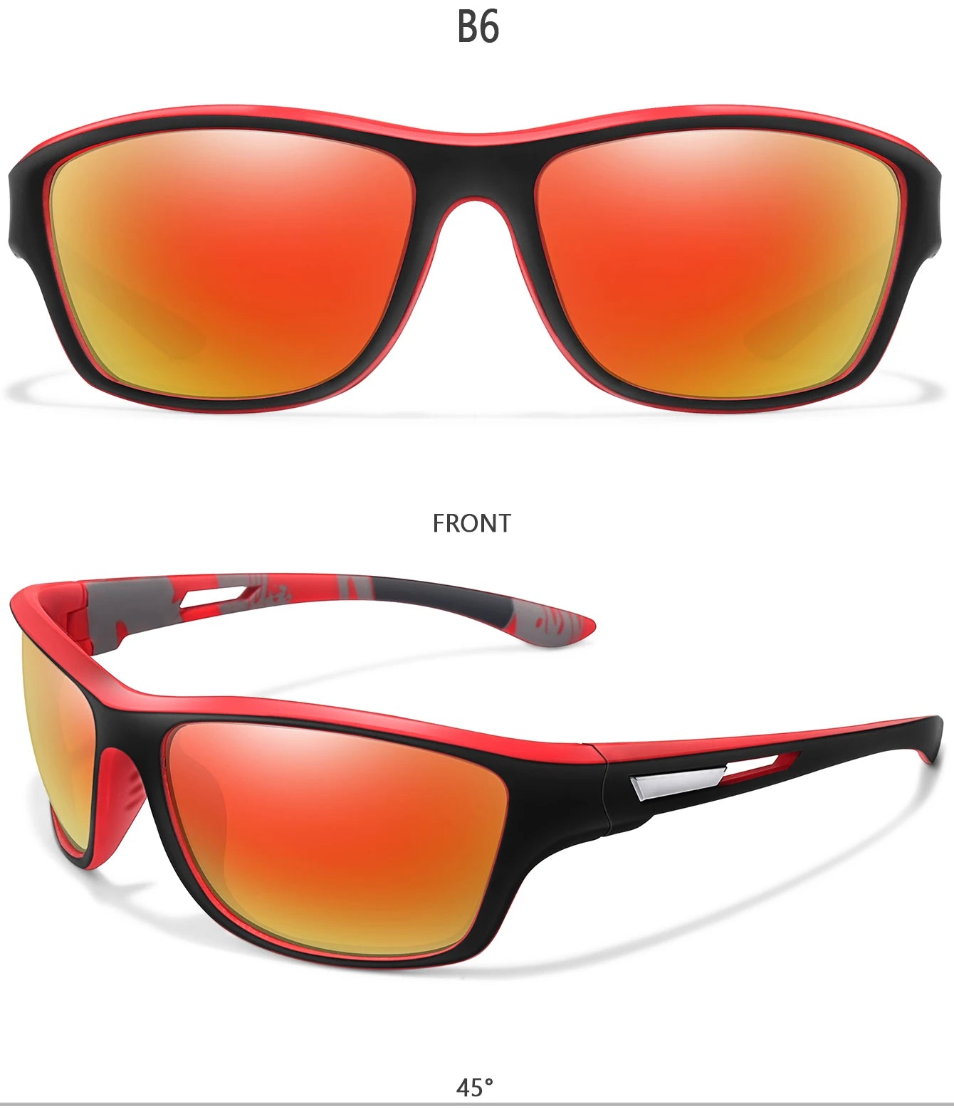 Lunettes de soleil de pêche polarisées pour hommes et femmes, lunettes anti-absorbe ouissement, lunettes UV400, sports de plein air, conduite, randonnée, cyclisme sur route